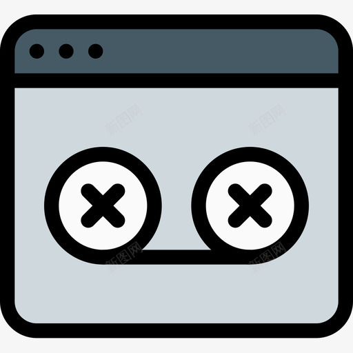 浏览器窗口和应用程序5线性颜色图标svg_新图网 https://ixintu.com 应用程序 浏览器 窗口 线性 颜色