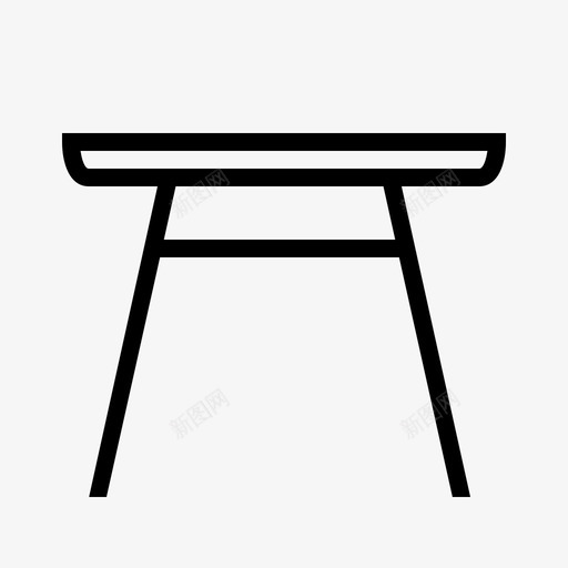 咖啡桌室内极简主义图标svg_新图网 https://ixintu.com 咖啡桌 室内 极简主义 椅子桌装饰 现代