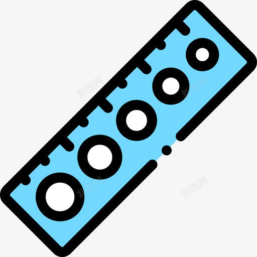 直尺针织6线颜色图标svg_新图网 https://ixintu.com 直尺 针织 颜色