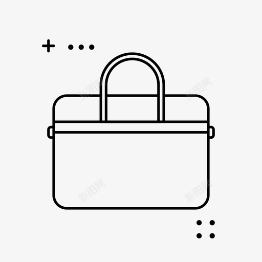 公文包包生意图标svg_新图网 https://ixintu.com 公文包 办公室 工作 生意