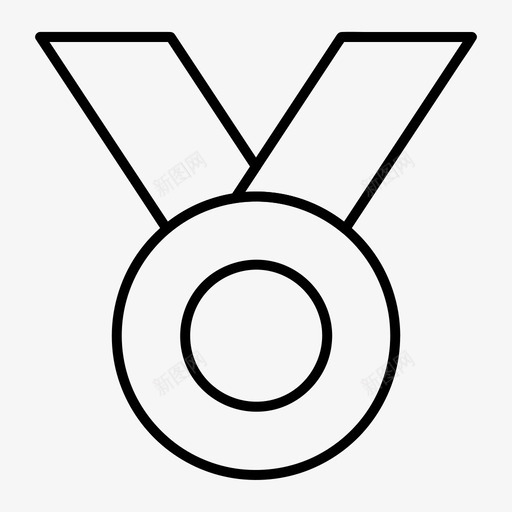 奖章奖品胜利图标svg_新图网 https://ixintu.com 奖品 奖章 所有尺寸的基本图标 胜利