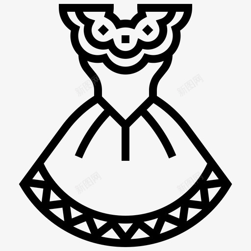 服装时尚墨西哥图标svg_新图网 https://ixintu.com 制服 墨西哥 时尚 服装 死亡