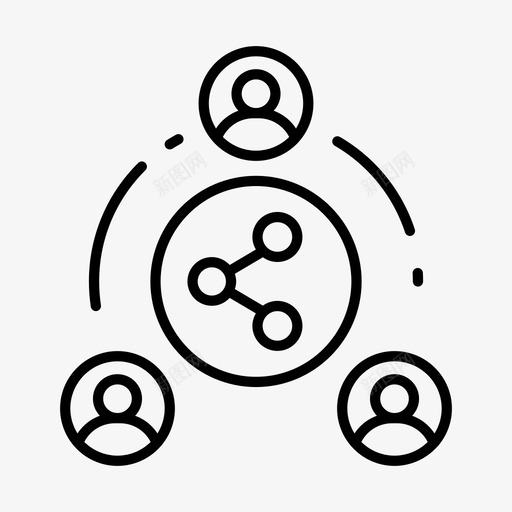 分享转发数字营销图标svg_新图网 https://ixintu.com 分享 数字 营销 转发