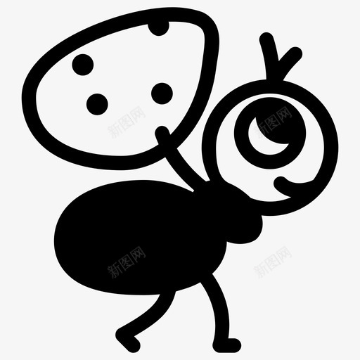 蚂蚁动物叮咬图标svg_新图网 https://ixintu.com 动物 叮咬 昆虫 热带昆虫 蚂蚁 野生