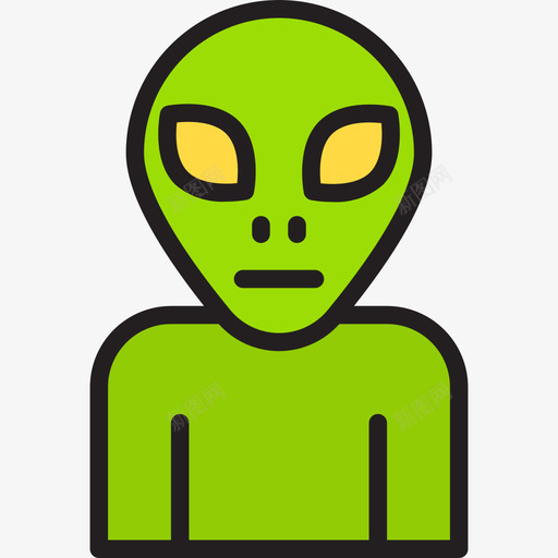 外星人空间和宇宙线的颜色图标svg_新图网 https://ixintu.com 外星人 宇宙 空间 颜色