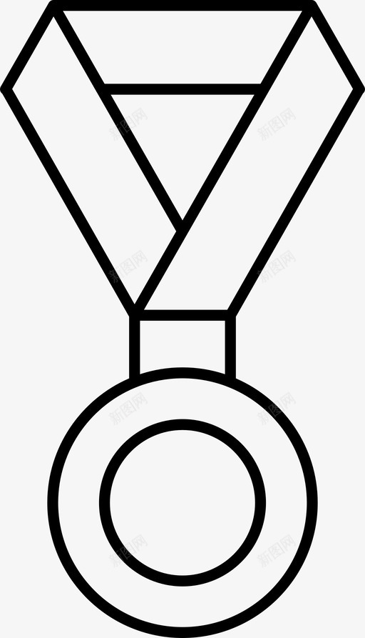 奖章奖品比赛图标svg_新图网 https://ixintu.com 奖品 奖章 比赛 运动