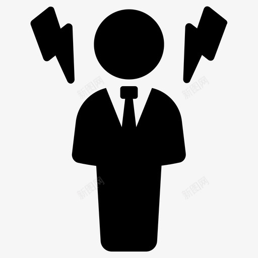压力愤怒关心图标svg_新图网 https://ixintu.com 关心 压力 愤怒 紧张 问题