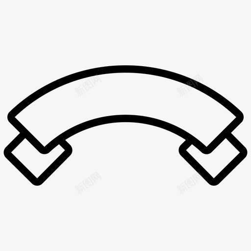 横幅广告奖项图标svg_新图网 https://ixintu.com 丝带标志 奖项 字形图标 广告 标签 横幅 符号标志