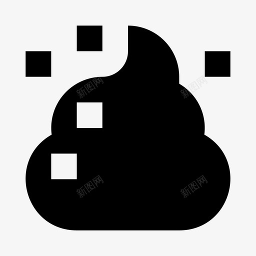 大便臭味micro8图标svg_新图网 https://ixintu.com micro8 大便 散发臭味 臭味 臭味味