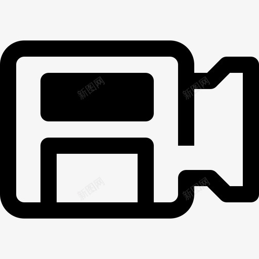 摄像机数码媒体图标svg_新图网 https://ixintu.com 图标 多媒体 媒体 摄像机 数码 最小 视频