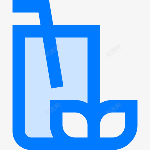 茶咖啡和茶4蓝色图标svg_新图网 https://ixintu.com 咖啡 蓝色
