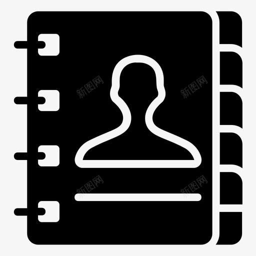 联系人簿地址簿目录图标svg_新图网 https://ixintu.com seoweb字形图标 地址簿 电话簿 目录 联系人簿