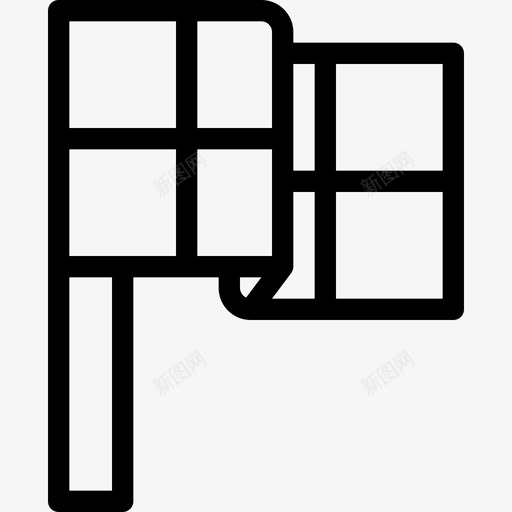 旗帜运行19直线图标svg_新图网 https://ixintu.com 旗帜 直线 运行