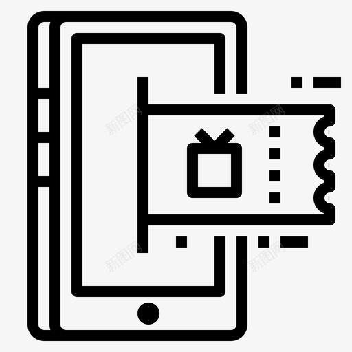 优惠券折扣标签图标svg_新图网 https://ixintu.com 优惠券 大纲 折扣 标签 电子商务 销售