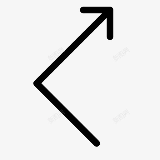 反弹箭头反射图标svg_新图网 https://ixintu.com 光标 反射 反弹 指针 箭头 趋势 转弯