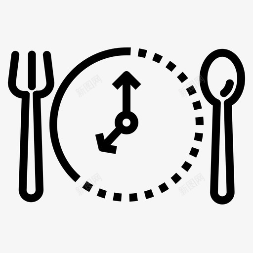 断断续续禁食断续禁食节食图标svg_新图网 https://ixintu.com 减肥 断断续续禁食 断续禁食 脂肪燃烧 节食