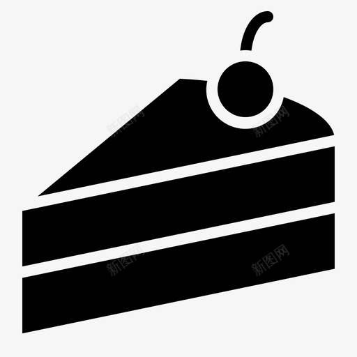 蛋糕面包房美味图标svg_新图网 https://ixintu.com 甜 美味 蛋糕 面包房 面包房固体 饿
