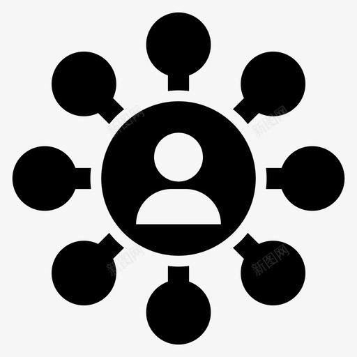 社区朋友群组图标svg_新图网 https://ixintu.com 人员 朋友 用户 社交 社区 群组