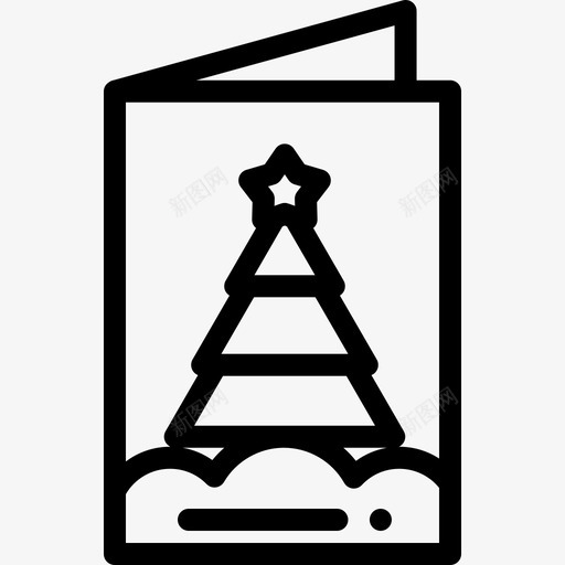 圣诞卡圣诞132直系图标svg_新图网 https://ixintu.com 圣诞132 圣诞卡 直系