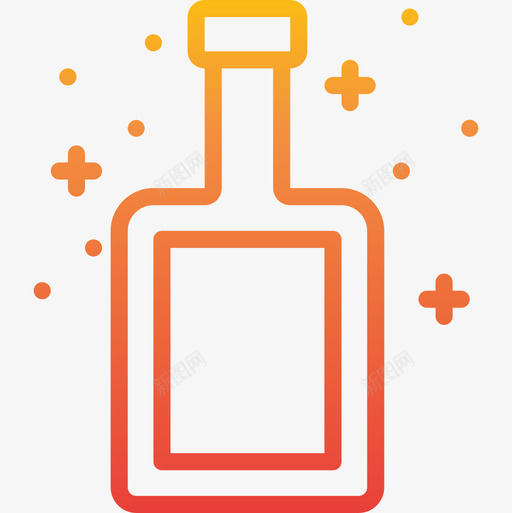 瓶酒精饮料5梯度图标svg_新图网 https://ixintu.com 梯度 酒精 饮料