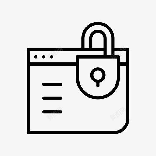 安全加密锁定图标svg_新图网 https://ixintu.com 优化 保护 加密 安全 搜索引擎 网站 锁定