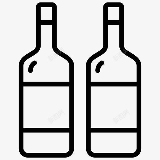 酒瓶酒精酒精饮料图标svg_新图网 https://ixintu.com 啤酒瓶 图标 旅游 线路 酒店 酒瓶 酒精 饮料