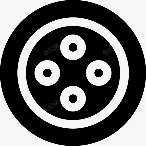 填充针织纽扣图标svg_新图网 https://ixintu.com 填充 纽扣 针织