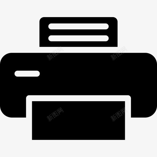 打印机多媒体33实心图标svg_新图网 https://ixintu.com 多媒体 实心 打印机