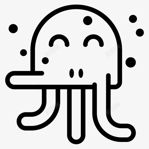 怪物怪物11直线型图标svg_新图网 https://ixintu.com 怪物 直线 线型