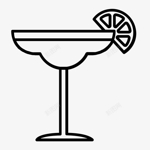 玛格丽塔酒鸡尾酒图标svg_新图网 https://ixintu.com 墨西哥 玛格丽塔 饮料 鸡尾酒