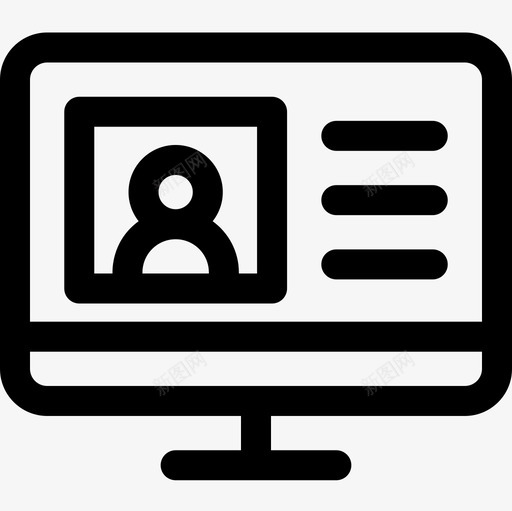 计算机面试12直线图标svg_新图网 https://ixintu.com 直线 计算机 面试12