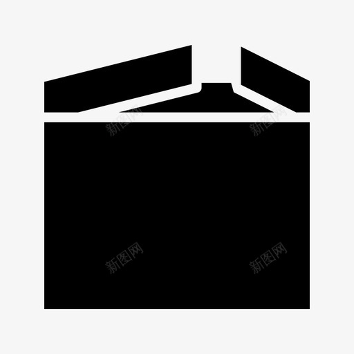 盒装礼品包装图标svg_新图网 https://ixintu.com 产品 包装 包裹 标志 盒装 礼品 购买