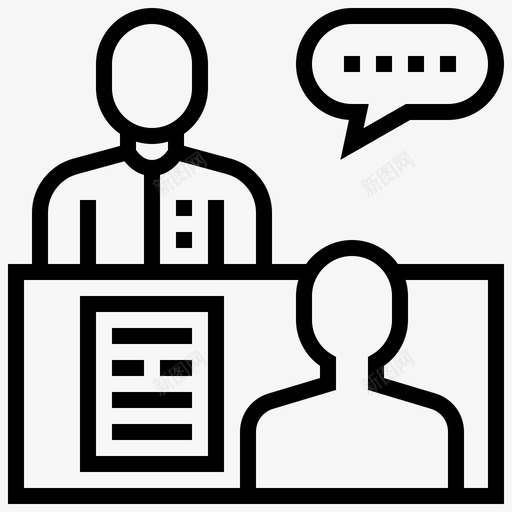 面试应聘者会议图标svg_新图网 https://ixintu.com 业务 会议 应聘者 招聘 热线 简历 面试