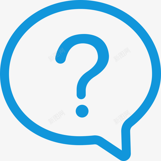 提问(蓝色)SVGsvg_新图网 https://ixintu.com 提问(蓝色)SVG