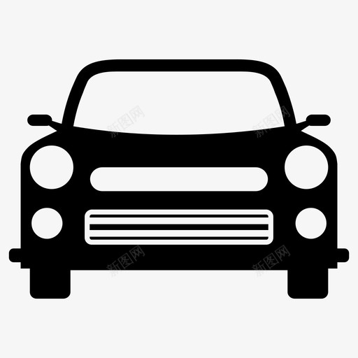 经典汽车轿车交通工具图标svg_新图网 https://ixintu.com 交通工具 汽车 经典汽车 轿车