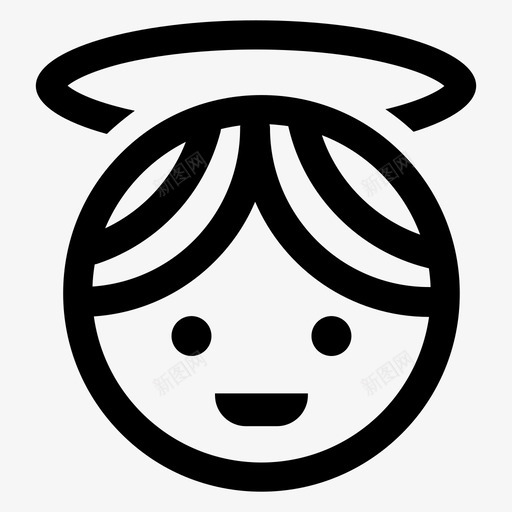 天使基督徒天堂图标svg_新图网 https://ixintu.com 六边形 善良 基督徒 天使 天堂