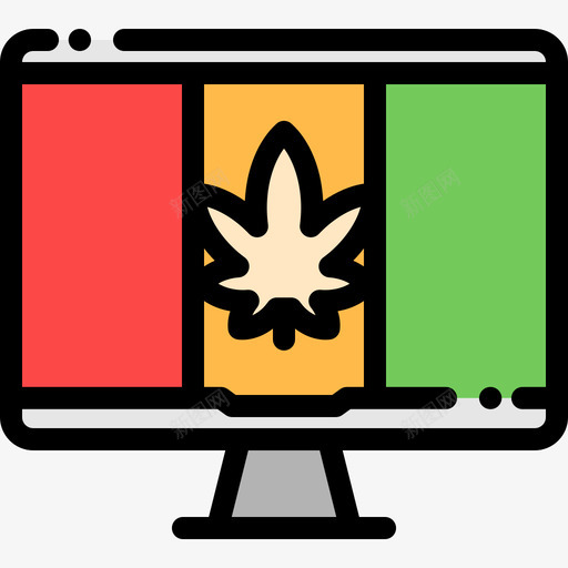 显示器瑞格9线性颜色图标svg_新图网 https://ixintu.com 显示器 瑞格 线性 颜色