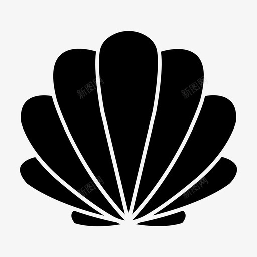 贝壳蛤蜊海洋图标svg_新图网 https://ixintu.com 海洋 珍珠 蛤蜊 贝壳