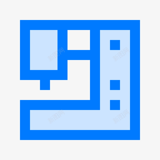 缝纫机缝纫机41蓝色图标svg_新图网 https://ixintu.com 缝纫机 蓝色