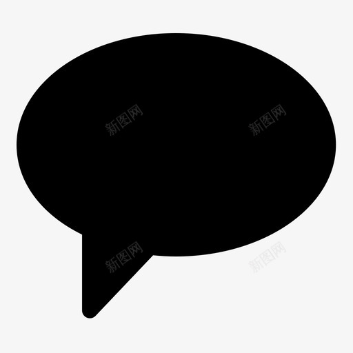 语音气球评论消息图标svg_新图网 https://ixintu.com 坚实 基础 气泡 气球 消息 讲话 评论 语音