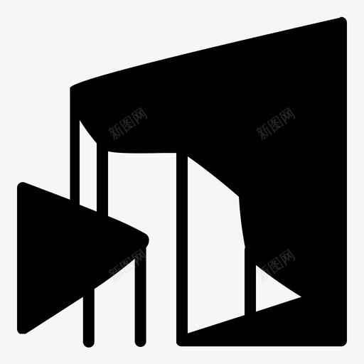 悬崖土地风景图标svg_新图网 https://ixintu.com 土地 悬崖 自然 风景