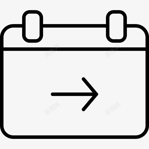 计划下一个日历日期图标svg_新图网 https://ixintu.com 下一个 列表 日历 日期 计划