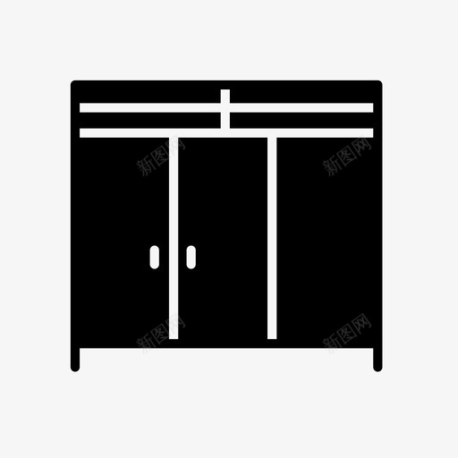 橱柜抽屉储物柜图标svg_新图网 https://ixintu.com 储物柜 填充 家具 抽屉 橱柜 衣柜