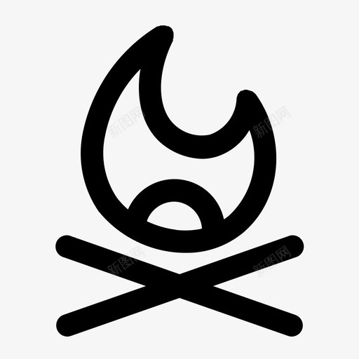 篝火自然夜晚图标svg_新图网 https://ixintu.com 夜晚 篝火 自然 野营大纲