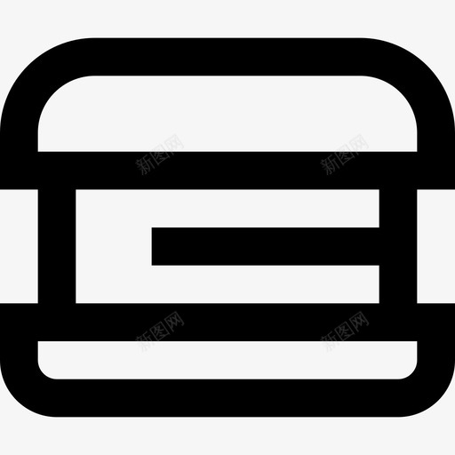 汉堡美国3线性图标svg_新图网 https://ixintu.com 汉堡 线性 美国
