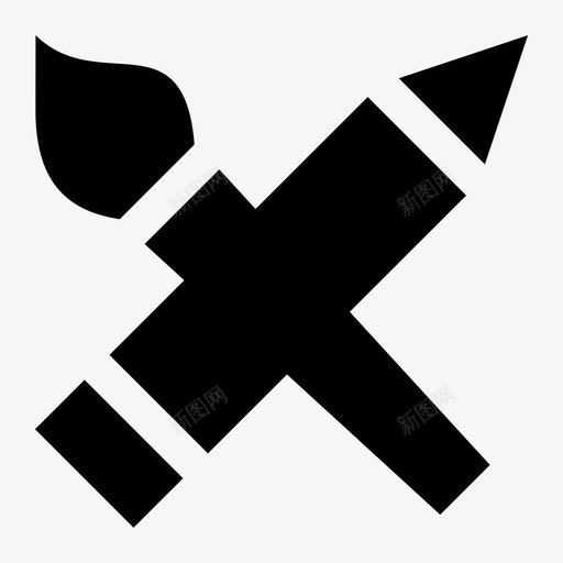 画画画笔爱好图标svg_新图网 https://ixintu.com 爱好 画画 画笔 简历 绘画 铅笔 雕刻