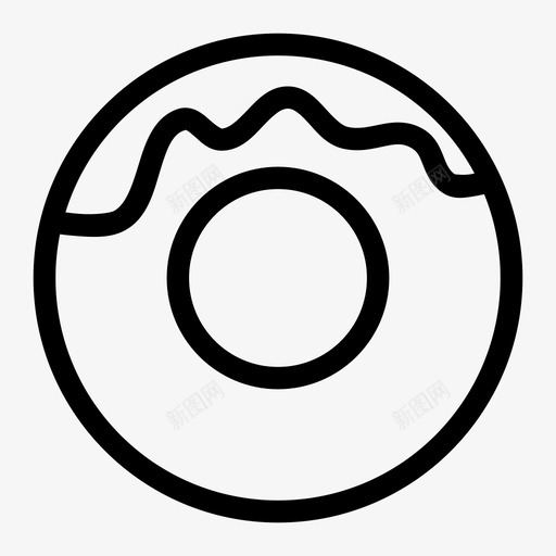甜甜圈面包房甜点图标svg_新图网 https://ixintu.com 中餐 甜点 甜甜圈 面包房 食物