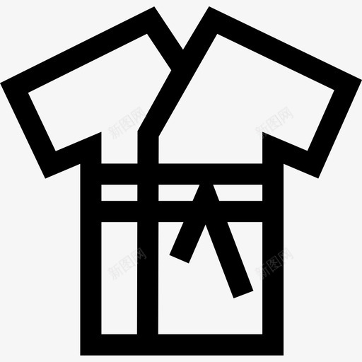 浴袍床和早餐16直系图标svg_新图网 https://ixintu.com 早餐 浴袍 直系