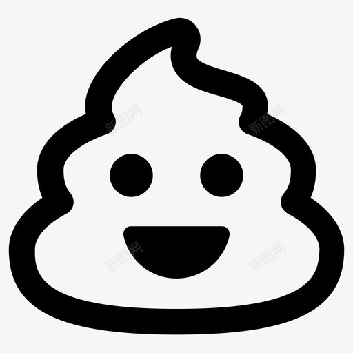大便表情开心图标svg_新图网 https://ixintu.com 大便 开心 笑脸 表情