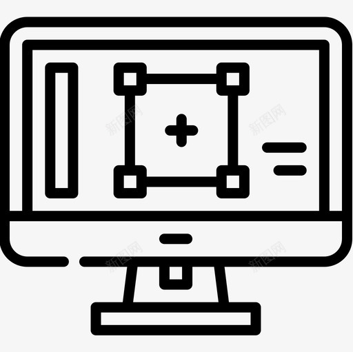 电脑艺术工作室16线性图标svg_新图网 https://ixintu.com 工作室 电脑 线性 艺术